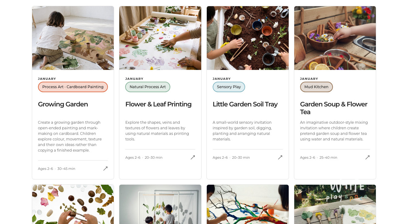 Art Play Library website preview 2