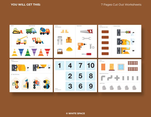 Busy Book Construction Site Printable PDF