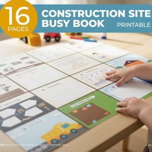 Busy Book - Construction Site - Printable PDF -  Digital Download