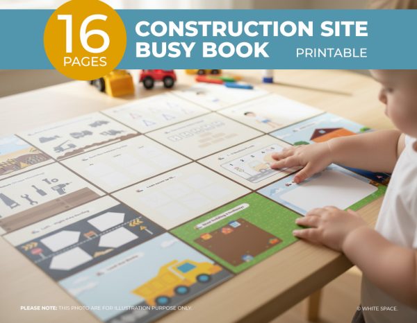 Busy Book - Construction Site - Printable PDF -  Digital Download
