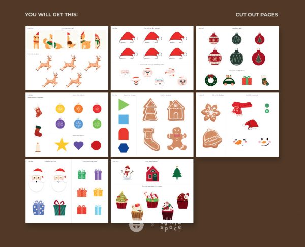 christmas busy book, christmas busy book digital download, christmas busy book printable