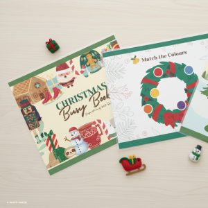 Christmas Busy Book Printable PDF, Activities Book, Preschool Leaning, Quiet Book, Digital Download