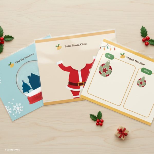 Christmas Busy Book Printable PDF, Activities Book, Preschool Leaning, Quiet Book, Digital Download