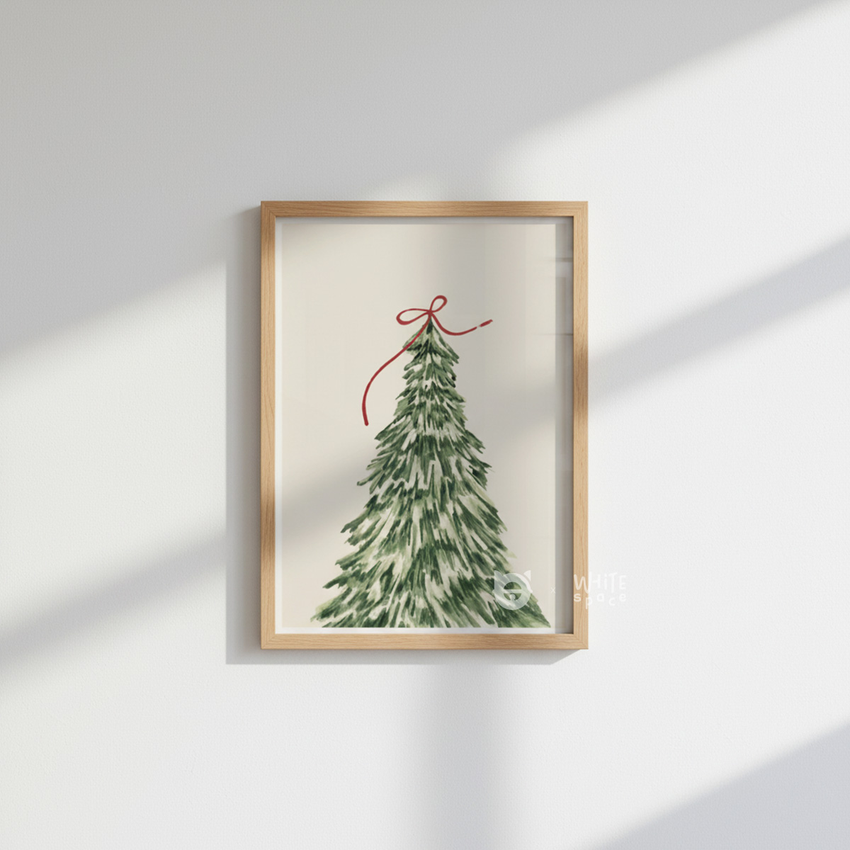 Minimalist Christmas wall art set of 3 digital download, printable