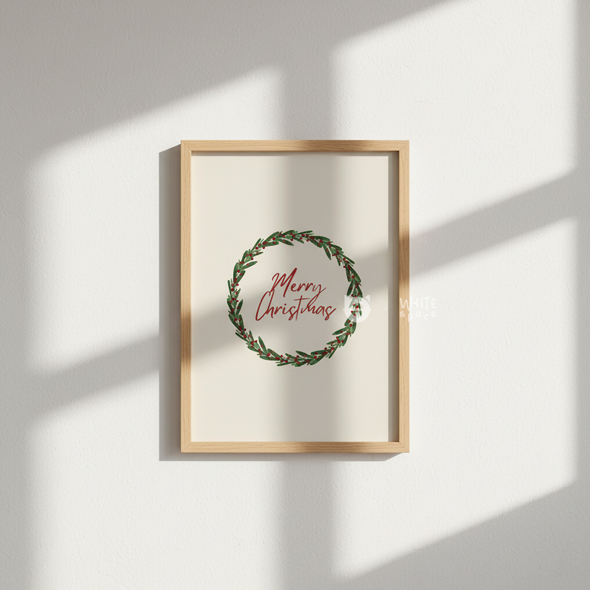 Minimalist Christmas wall art set of 3 digital download, printable